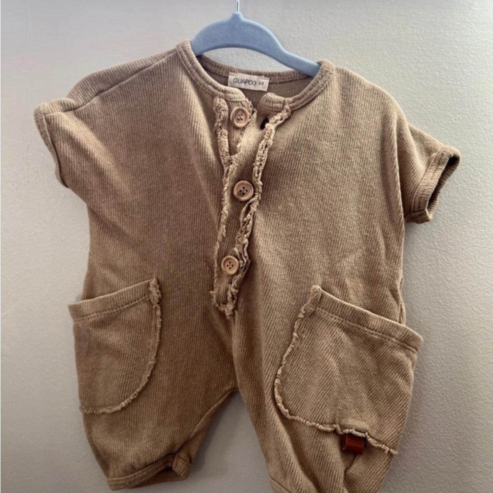 Brown Kids One Piece Romper